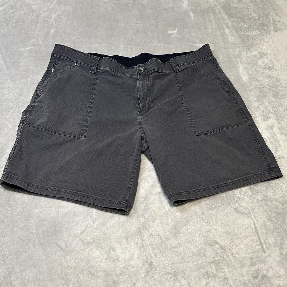 Weatherproof Shorts Men's‎ 44 RipStop Utility Flex Waistband Pockets Steel Gray